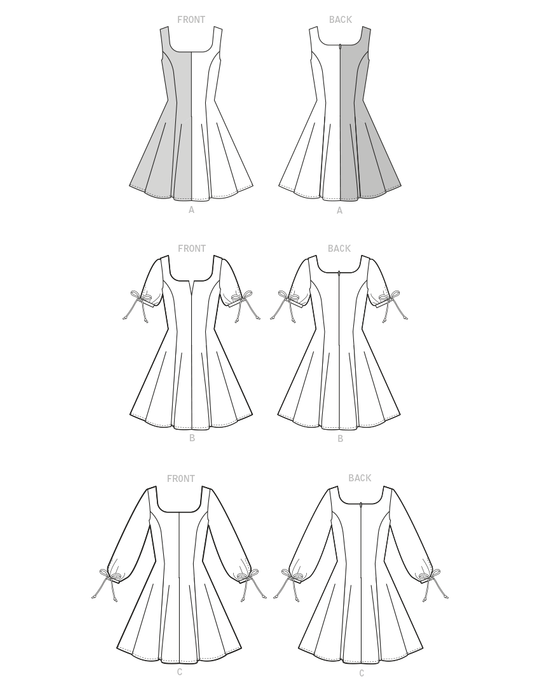 McCall's 8196 Misses' and Women's Dresses sewing pattern from Jaycotts Sewing Supplies