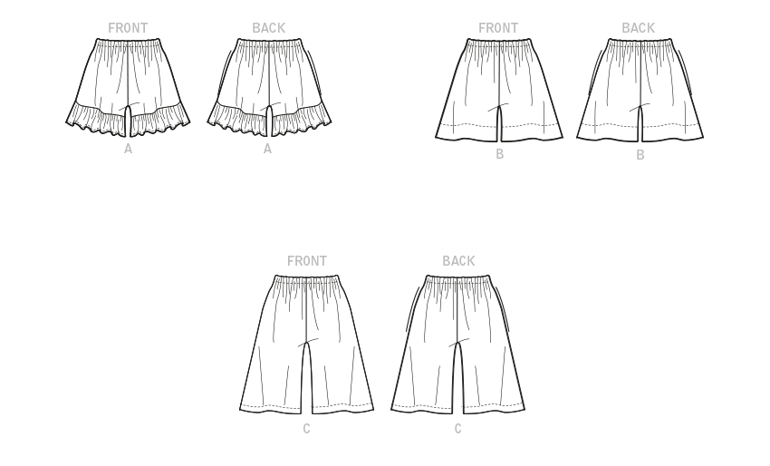McCall's 8221 Misses' Shorts sewing pattern from Jaycotts Sewing Supplies