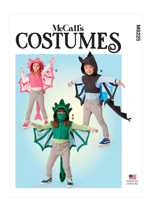 McCall's sewing pattern 8225 Kids' Dragon Cape and Mask from Jaycotts Sewing Supplies