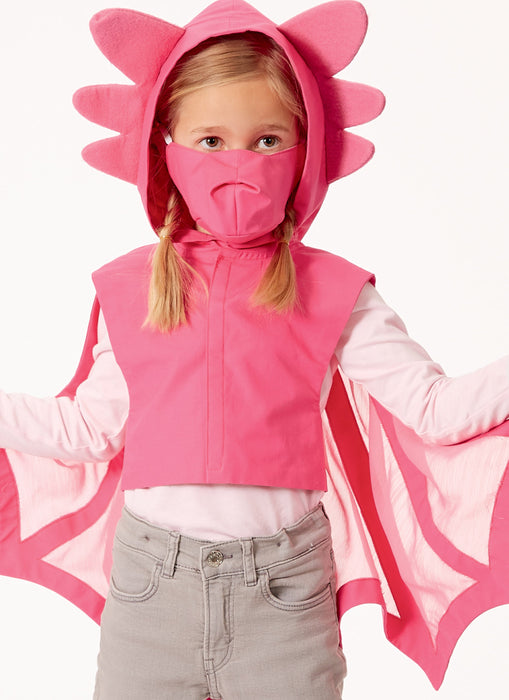 McCall's sewing pattern 8225 Kids' Dragon Cape and Mask from Jaycotts Sewing Supplies