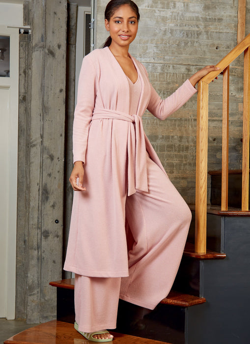 McCall's sewing pattern 8245 Misses' Romper, Jumpsuit, Robe and Sash from Jaycotts Sewing Supplies