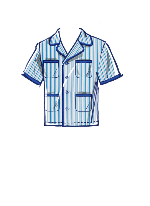 McCall's Sewing Pattern 8262 Men's Pyjamas from Jaycotts Sewing Supplies