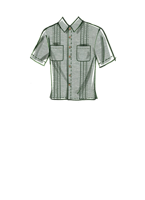 McCall's Sewing Pattern 8263 Unisex Summer Shirts and Hat from Jaycotts Sewing Supplies