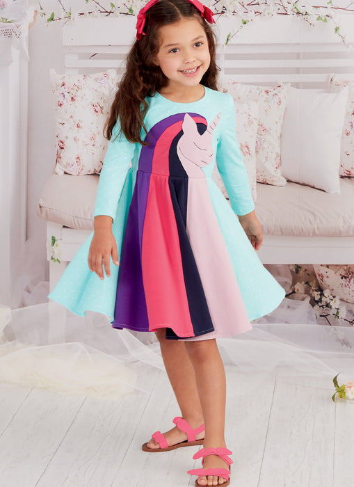 McCall's Sewing Pattern 8267 Children's Knit Dresses from Jaycotts Sewing Supplies