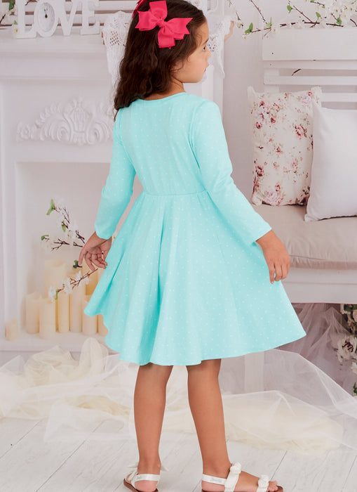 McCall's Sewing Pattern 8267 Children's Knit Dresses from Jaycotts Sewing Supplies