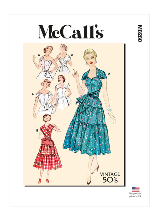 McCalls 8280 Misses' Dresses sewing pattern from Jaycotts Sewing Supplies
