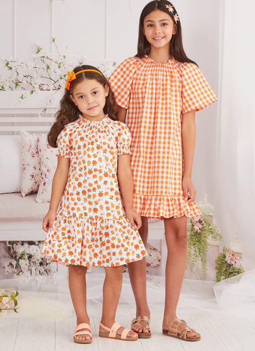 McCalls 8283 Girls' Dresses sewing pattern from Jaycotts Sewing Supplies