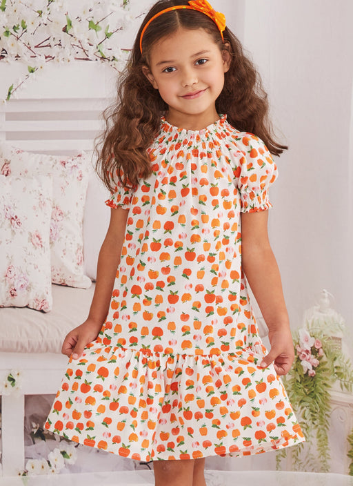 McCalls 8283 Girls' Dresses sewing pattern from Jaycotts Sewing Supplies
