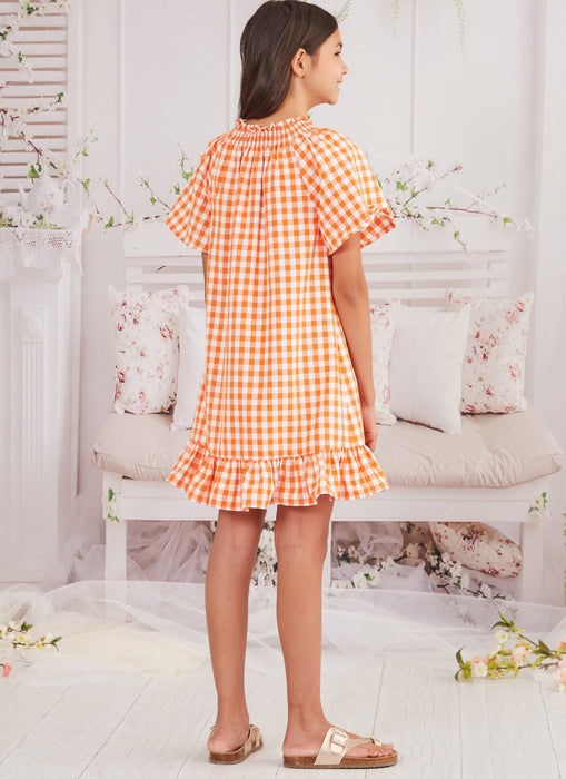 McCalls 8283 Girls' Dresses sewing pattern from Jaycotts Sewing Supplies