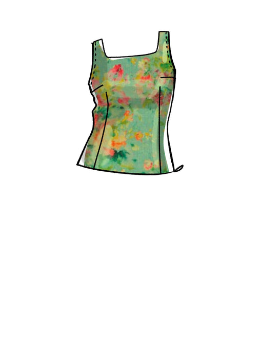 McCalls 8287 Misses' Tops sewing pattern from Jaycotts Sewing Supplies