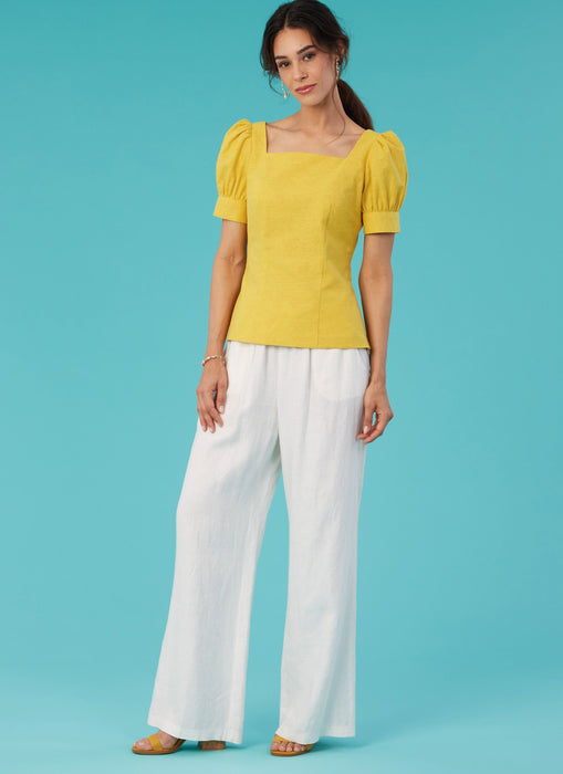 McCalls 8287 Misses' Tops sewing pattern from Jaycotts Sewing Supplies