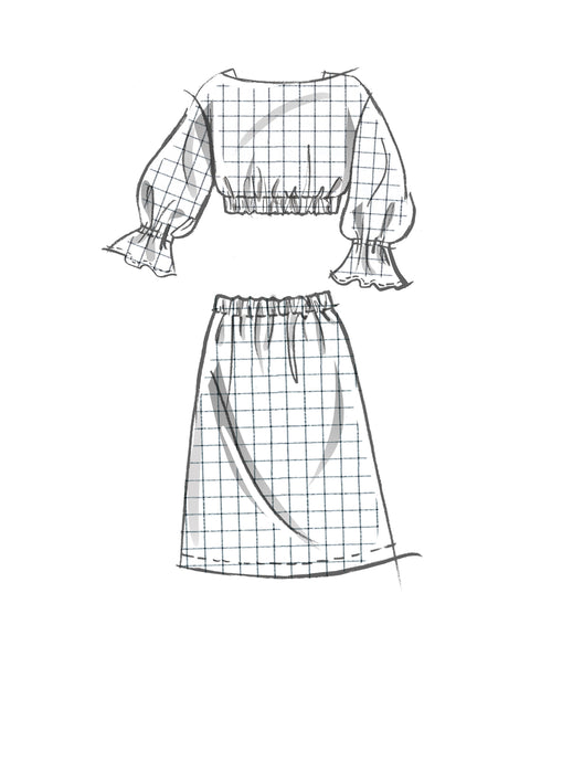 McCalls 8295 Girls' Tops, Skirts, Shorts and Pants pattern from Jaycotts Sewing Supplies