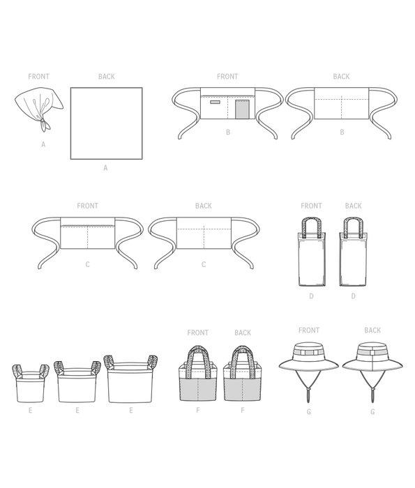 McCalls 8300 Garden Items sewing pattern from Jaycotts Sewing Supplies