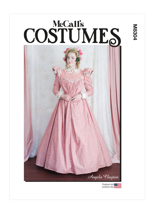 McCalls 8304 1890s Tea Dress and Belt sewing pattern from Jaycotts Sewing Supplies