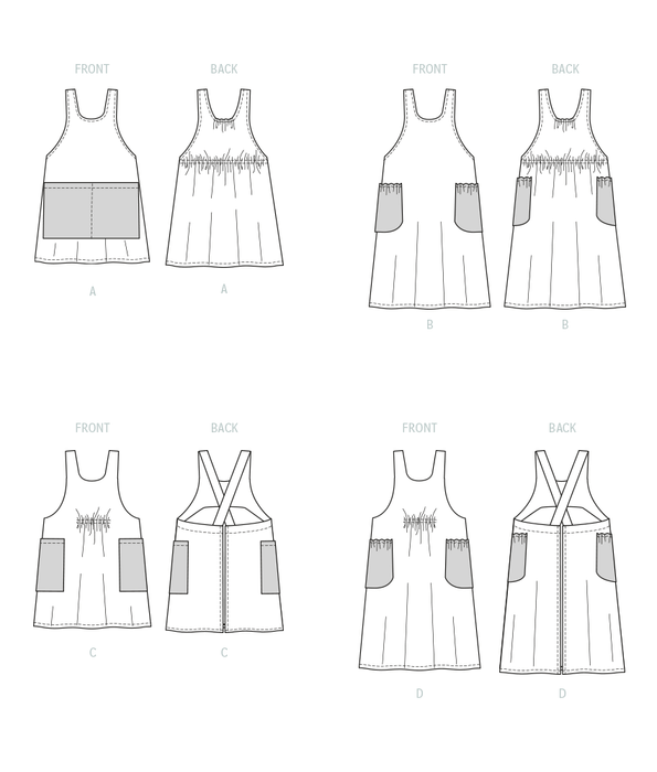 McCall's sewing pattern 8308 Aprons from Jaycotts Sewing Supplies