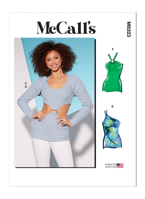 McCall's sewing pattern 8323 Knit Tops and Shrug from Jaycotts Sewing Supplies