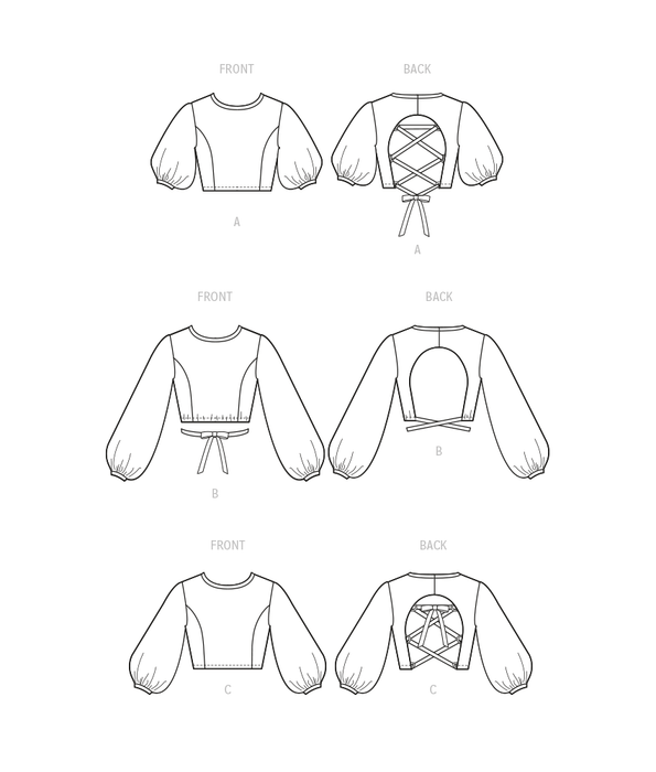 McCall's sewing pattern 8324 Tops from Jaycotts Sewing Supplies