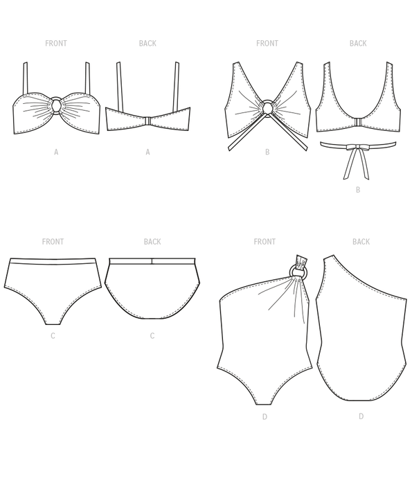 McCall's sewing pattern 8330 Women's Swimsuits from Jaycotts Sewing Supplies