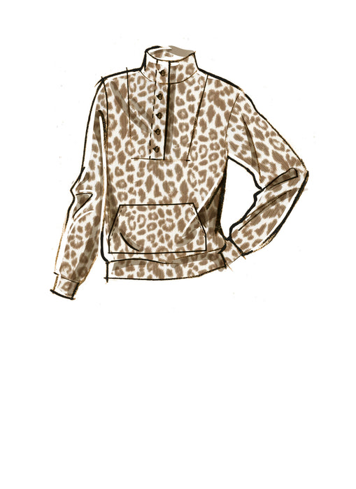 McCall's Sewing Pattern M8343 Misses' Pull-Over Top from Jaycotts Sewing Supplies