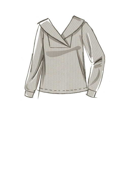McCall's Sewing Pattern M8343 Misses' Pull-Over Top from Jaycotts Sewing Supplies