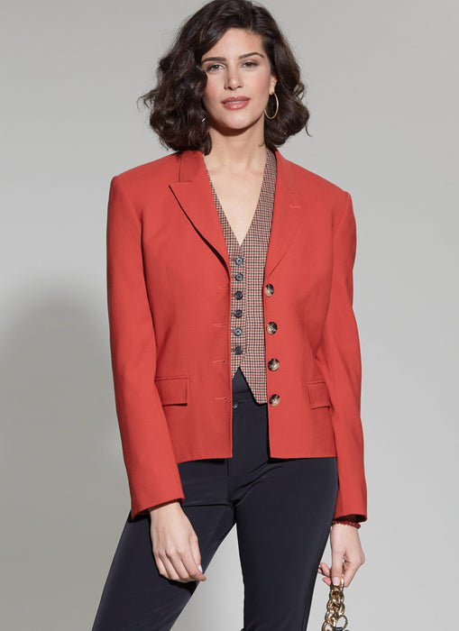 McCall's Sewing Pattern M8350 Blazer and Waistcoat by Melissa Watson from Jaycotts Sewing Supplies