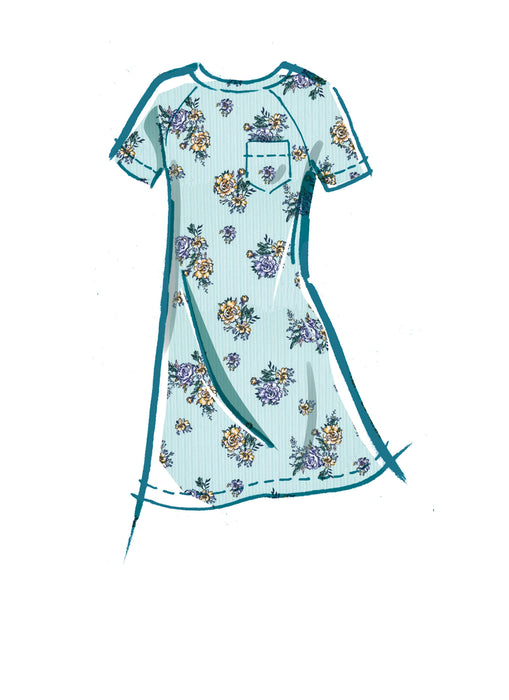 McCall's Sewing Pattern M8353 Girls' Knit Top, Dresses and Pants from Jaycotts Sewing Supplies