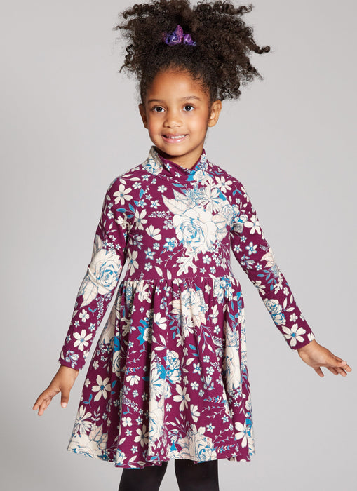 McCall's Sewing Pattern M8353 Girls' Knit Top, Dresses and Pants from Jaycotts Sewing Supplies