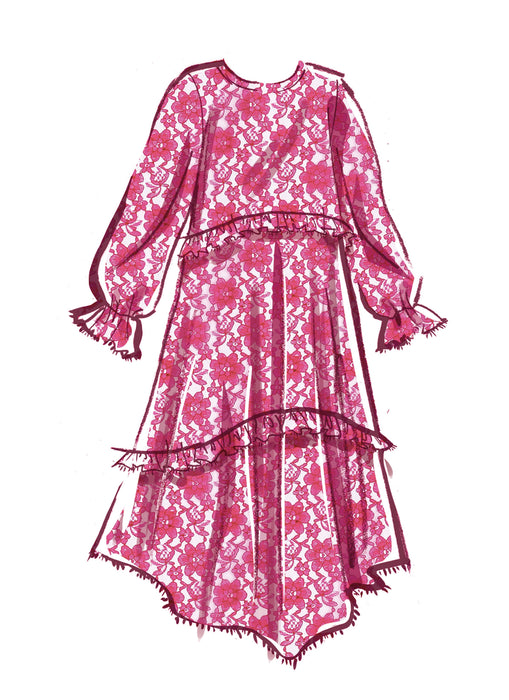 McCall's Sewing Pattern M8354 Girls' Dress, Slip Dress and Jacket from Jaycotts Sewing Supplies