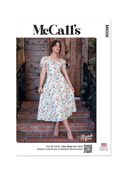 McCall's Sewing Pattern 8359 Misses' Top and Dress by Brandi Joan from Jaycotts Sewing Supplies