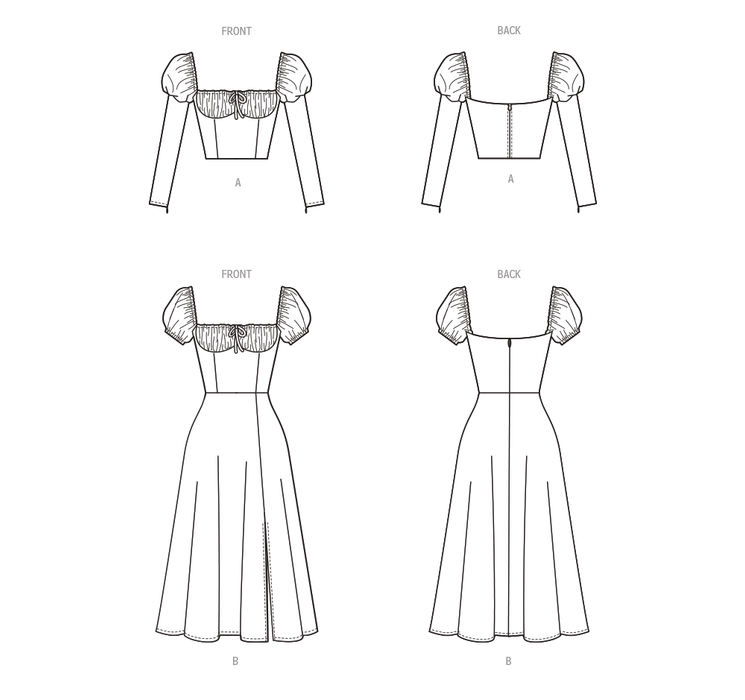 McCall's Sewing Pattern 8359 Misses' Top and Dress by Brandi Joan from Jaycotts Sewing Supplies