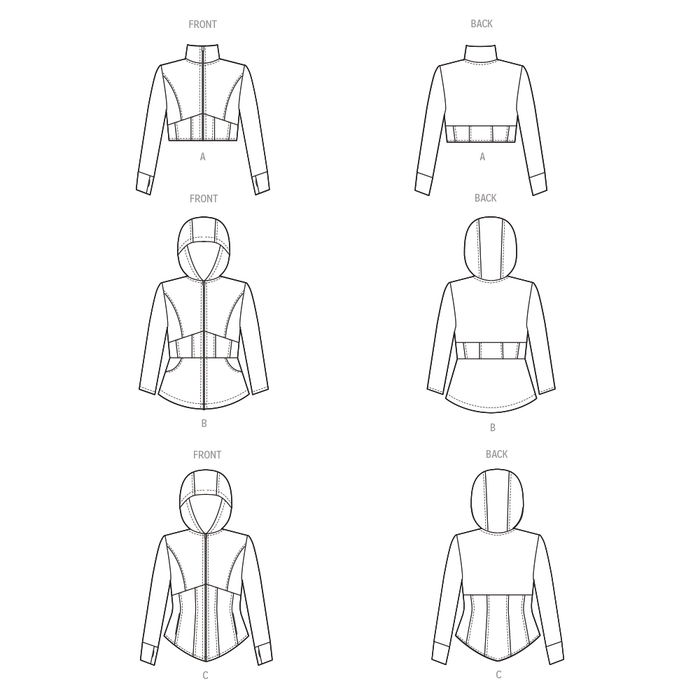 McCall's Sewing Pattern 8366 Women's Knit Corset Style Jacket from Jaycotts Sewing Supplies