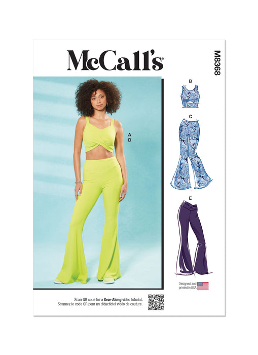 McCall's Sewing Pattern 8368 Misses' Knit Tops and Pants from Jaycotts Sewing Supplies