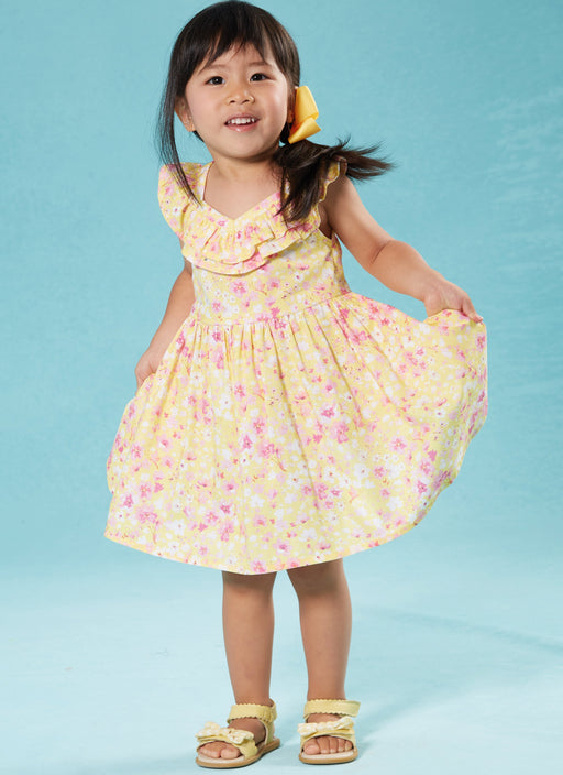 McCall's Sewing Pattern 8372 Toddlers' Dresses from Jaycotts Sewing Supplies