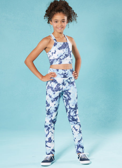 McCall's Sewing Pattern 8374 Girls' Hoody, Cropped Top and Leggings from Jaycotts Sewing Supplies