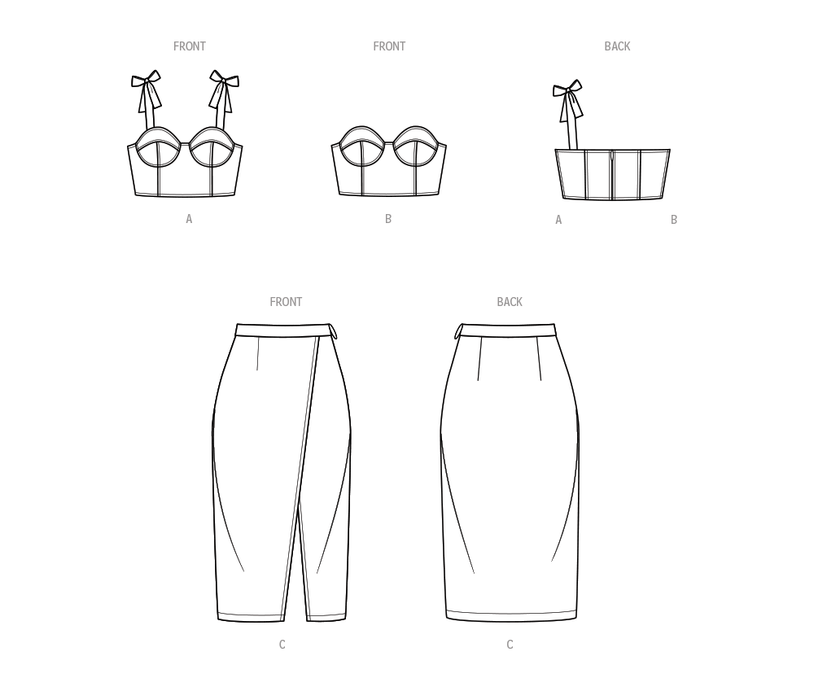 Know Me pattern 2015 Women's Lined Bustier and Skirt by Aaronica B. Cole from Jaycotts Sewing Supplies