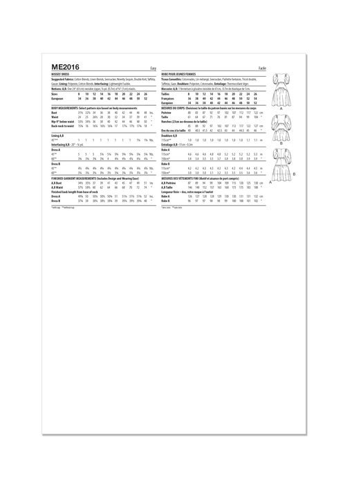 Know Me pattern 2016 Misses' Dress by Beaute' J'adore from Jaycotts Sewing Supplies