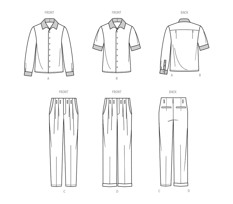 Know Me pattern 2018 Men's Shirt and Pants by Julian Creates from Jaycotts Sewing Supplies