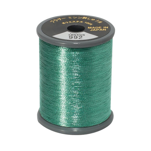Brother Metallic Embroidery Thread Peppermint  992 from Jaycotts Sewing Supplies