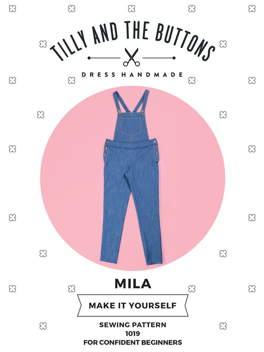 Tilly & The Buttons Mila Dungarees Pattern - 1019 from Jaycotts Sewing Supplies