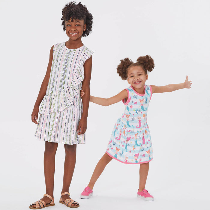 New Look Sewing Pattern 6630 Girls' Dresses from Jaycotts Sewing Supplies