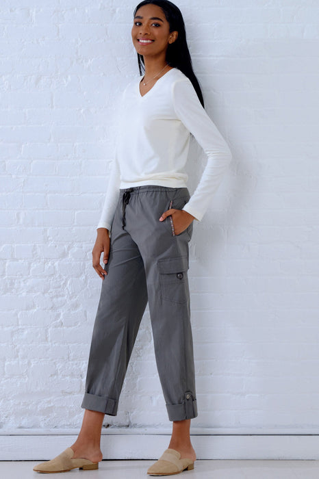 New Look Pattern 6644 Cargo Pants and Knit Top from Jaycotts Sewing Supplies