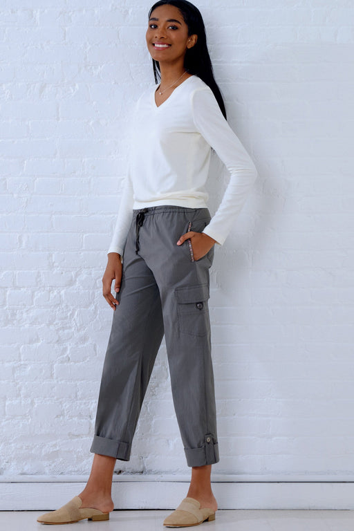 New Look Pattern 6644 Cargo Pants and Knit Top from Jaycotts Sewing Supplies