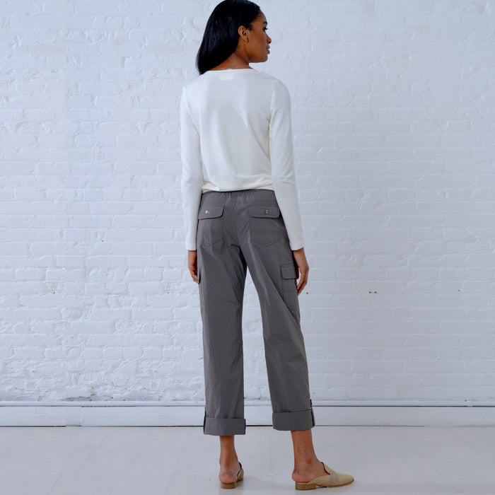 New Look Pattern 6644 Cargo Pants and Knit Top from Jaycotts Sewing Supplies