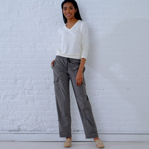 New Look Pattern 6644 Cargo Pants and Knit Top from Jaycotts Sewing Supplies