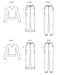 New Look Pattern 6644 Cargo Pants and Knit Top from Jaycotts Sewing Supplies