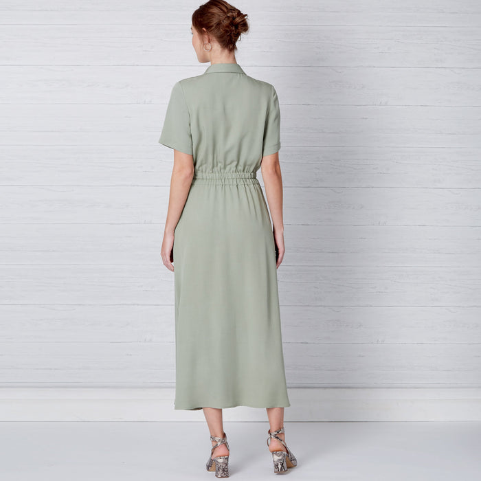 New Look Sewing Pattern 6651  Button Front Dress With Elastic Waist from Jaycotts Sewing Supplies