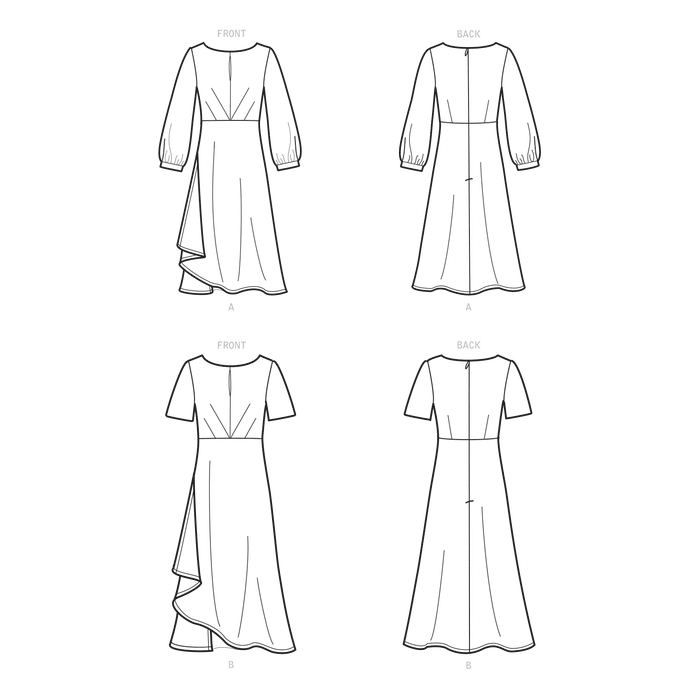New Look Sewing Pattern 6655  Dress In Two Lengths from Jaycotts Sewing Supplies