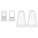 New Look Sewing Pattern 6668 Misses' Top and Skirt from Jaycotts Sewing Supplies
