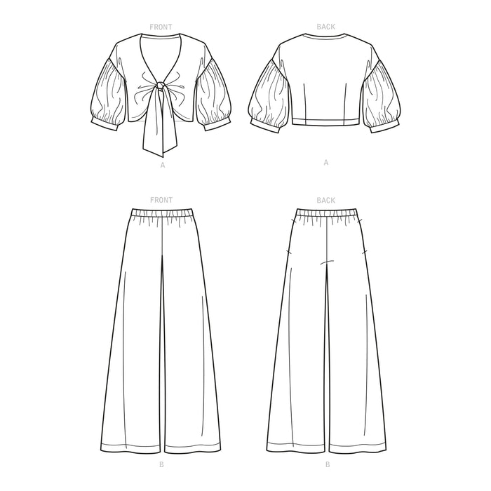 New Look Sewing Pattern 6677 Misses' Cropped Jacket and Trousers from Jaycotts Sewing Supplies