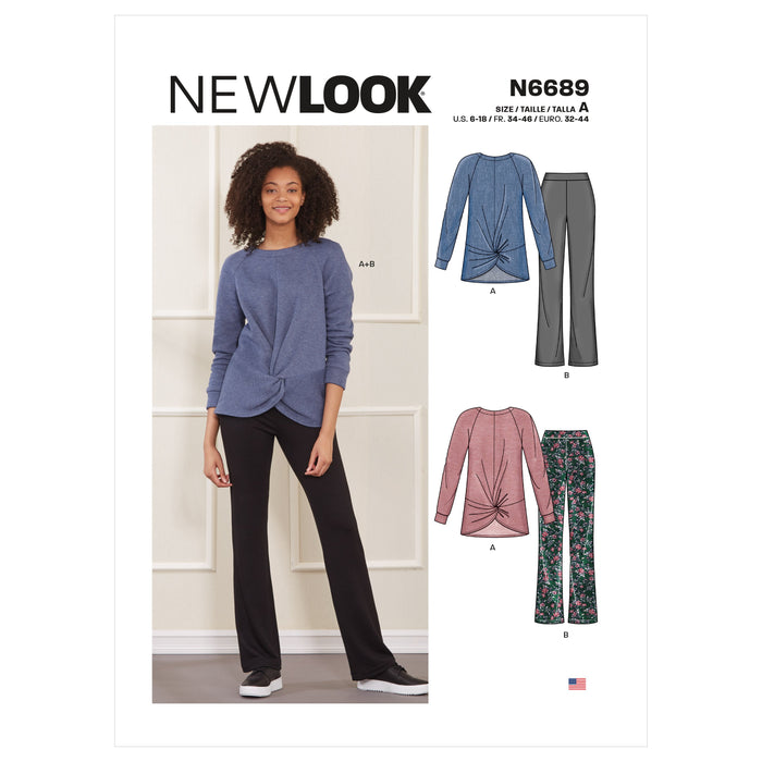 New Look Sewing Pattern 6689 Casual Wear from Jaycotts Sewing Supplies